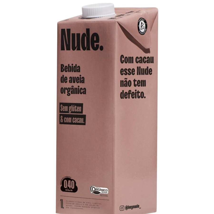 Leche De Avena Y Cacao Nude 1L Leche De Avena Y Cacao Nude 1L