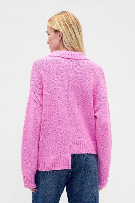 Buzo Polo Logo Gap Mujer Pretty Pink