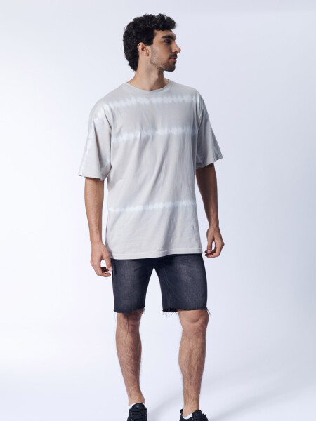 Remera tie dye Beige