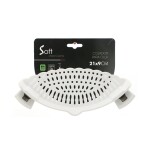 COLADOR SILICONA CON CLIP P/OLLA 21X9CM BLANCO COLADOR SILICONA CON CLIP P/OLLA 21X9CM BLANCO