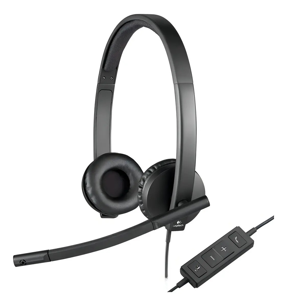 Vincha Logitech H570e Usb Estereo Control Volumen - VINCHA LOGITECH VC HEADSET STEREO H570E 