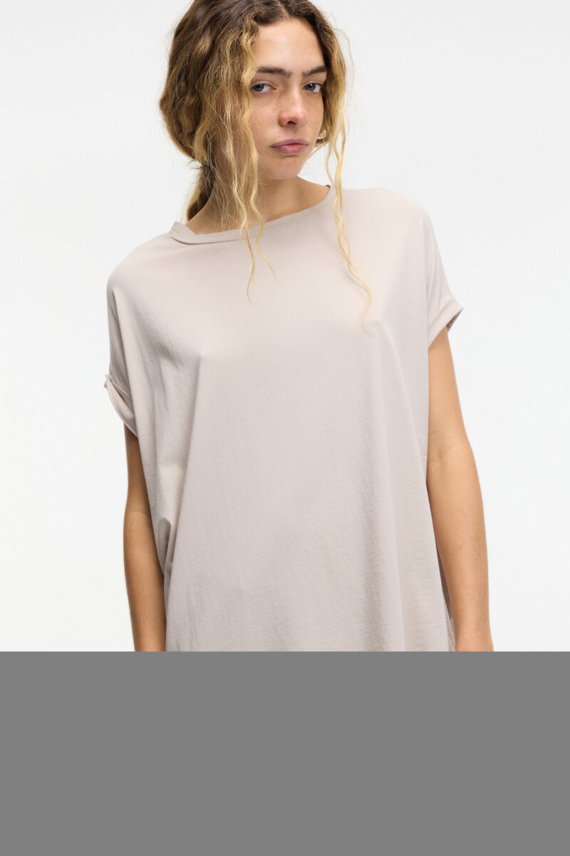 Camiseta oversized Beige