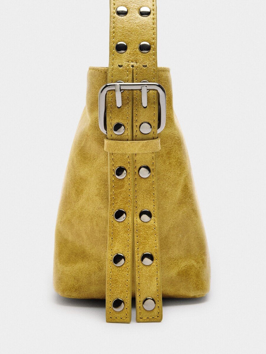 Bolso Bombonera Con Tachuelas lima