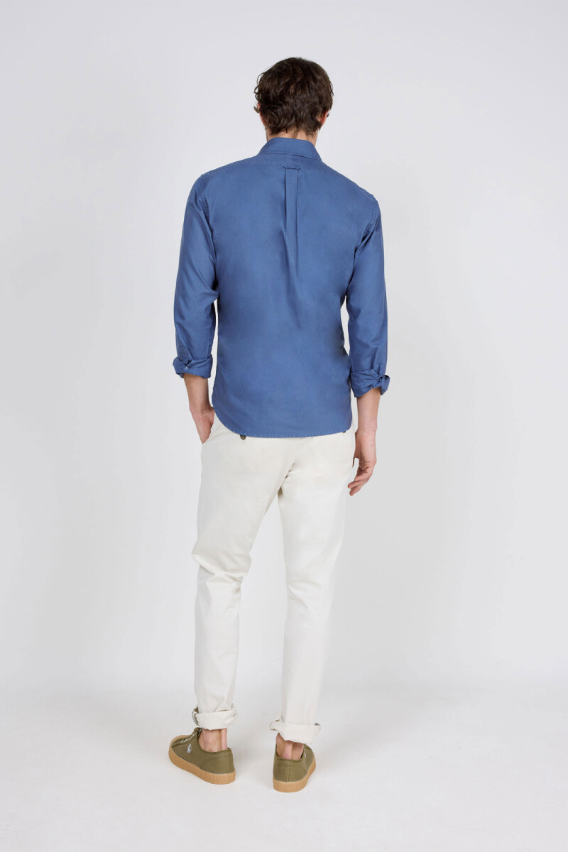 Camisa Garment Dyed Marino