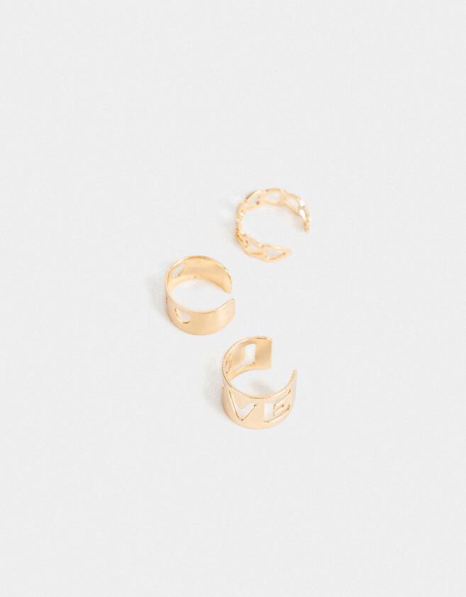 Bijou Cuff Set De Earcuffs - Dorado