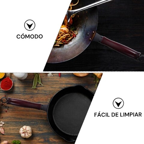Mango wok de madera Mango wok de madera