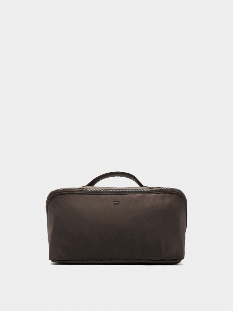Necesaire Liso De Nylon marron