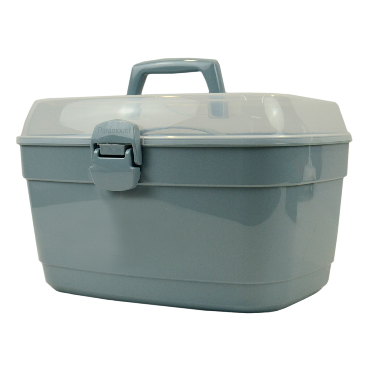 Caja organizadora con bandeja G - AZUL CLARO 