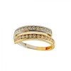 Anillo Cruzado-Oro 18k-Piedra Zirconia-AN9518 conpiedra