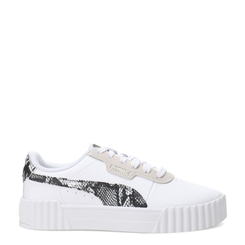 Championes de Mujer Puma Carina 3.0 Snake Chic Blanco - Negro - Gris