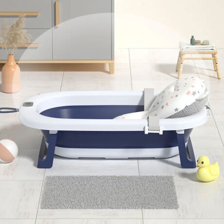 Set x 3 Bañito Bebé Plegable Control De Temperatura Celeste