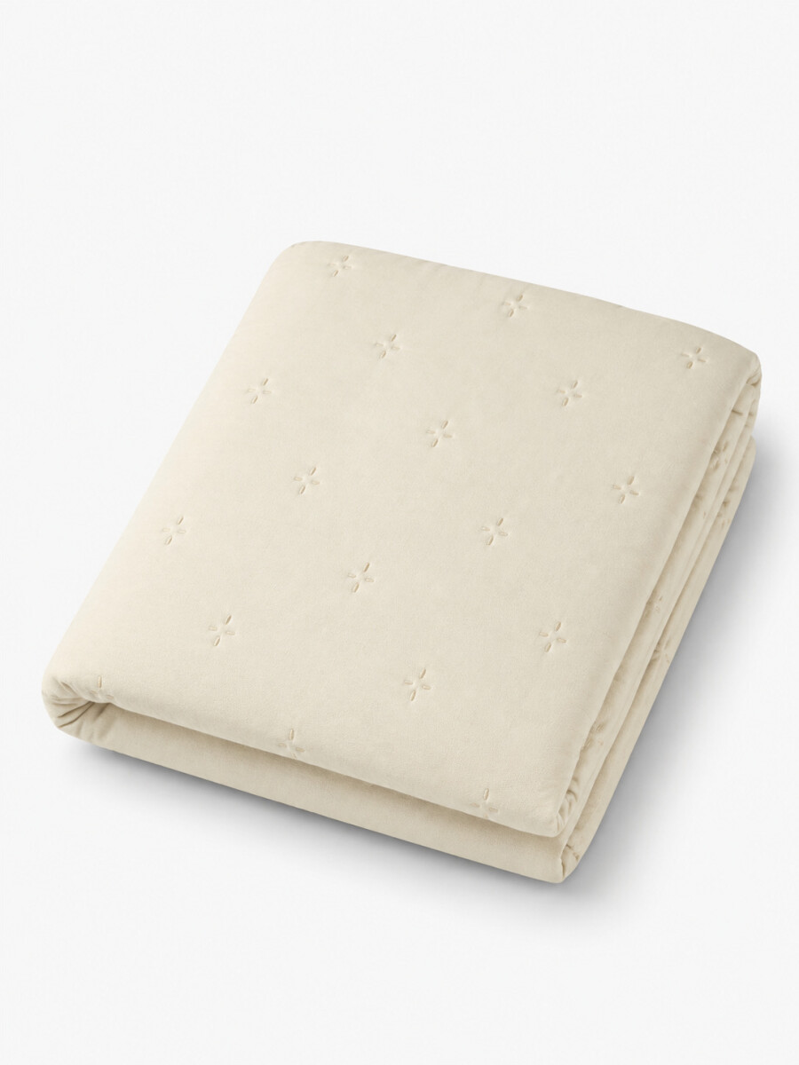 COLCHA 1 PLAZAS - BEIGE 