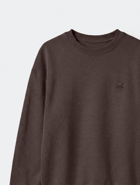 BUZO DEPORTIVO ADULTO UNISSEX - MARRÓN MARRÓN