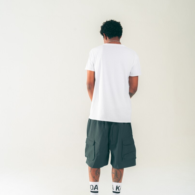 BERMUDA NYLON LOGO VERDE