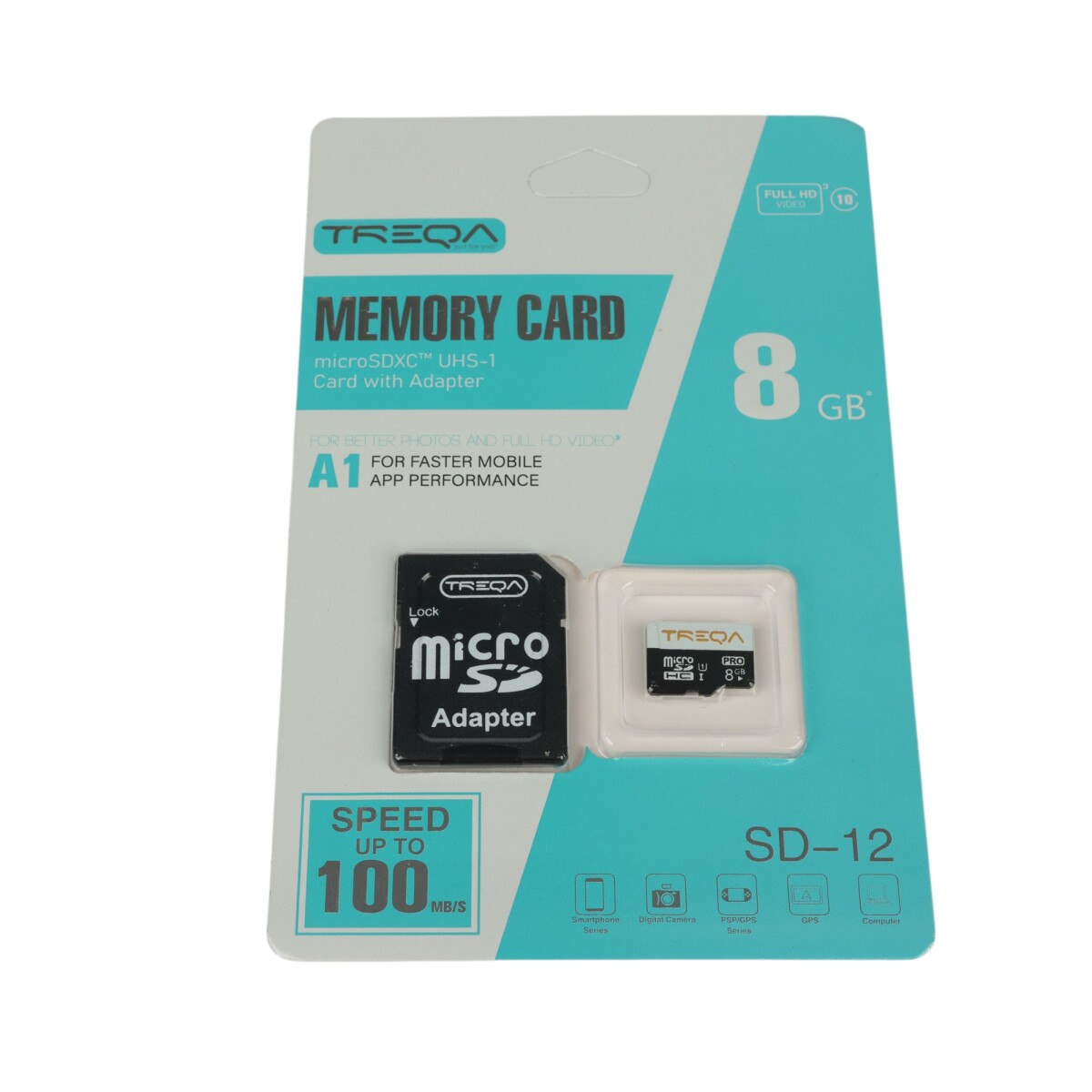 TARJETA DE MEMORIA SD 8GB CON ADAPTADOR A1 100MB/S 