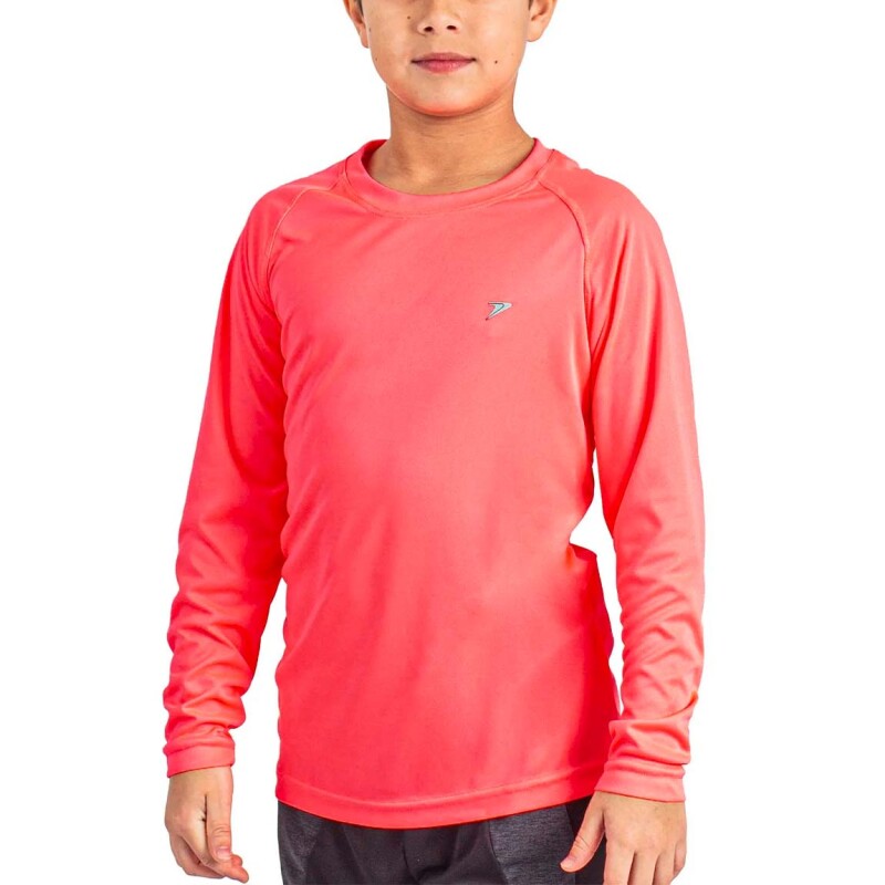 Buzo Manga Larga Niños Protector Uv50+ Rosado