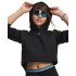 UA Rival Fleece Crop Hoodie-PNK BLK-001