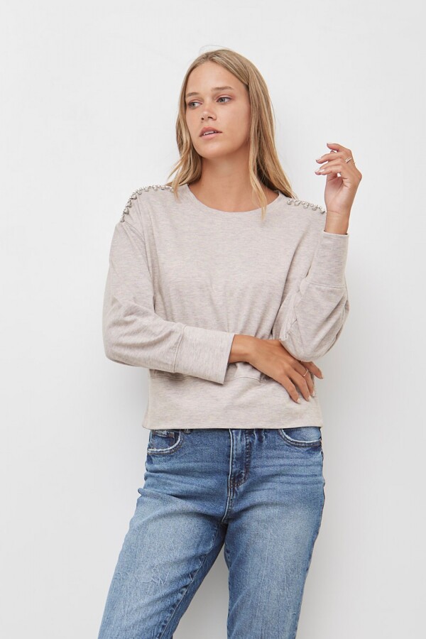 Buzo Strass BEIGE