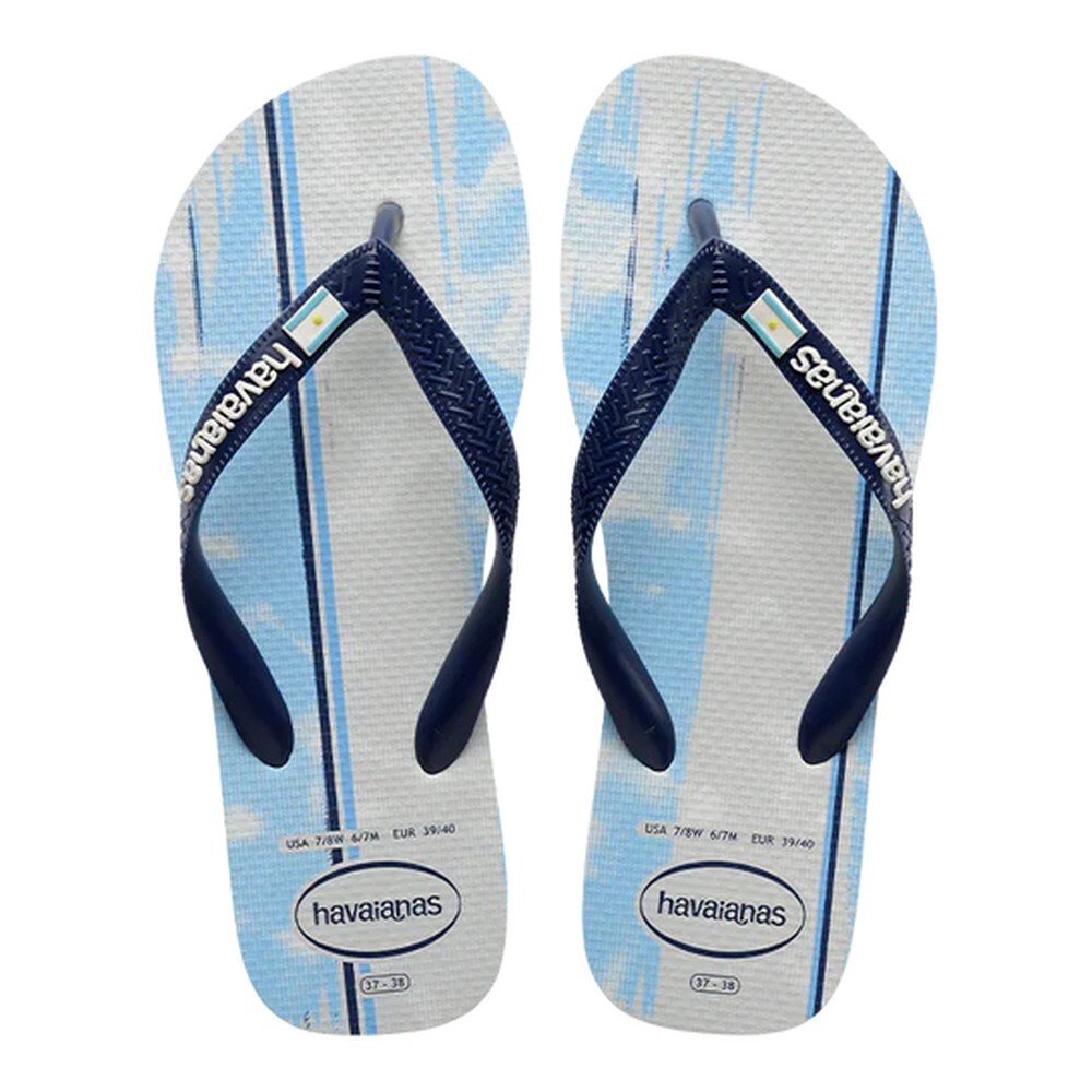 Sandalias Havaianas Top Nations II FC White Navy Blue