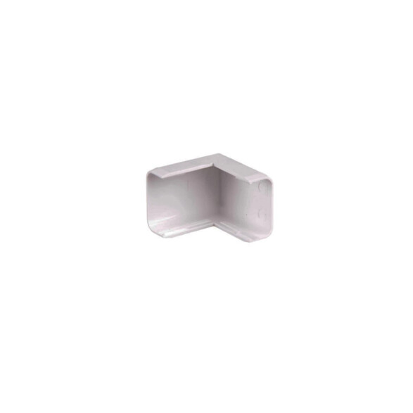 Codo externo blanco para ducto 20x10mm TA5051