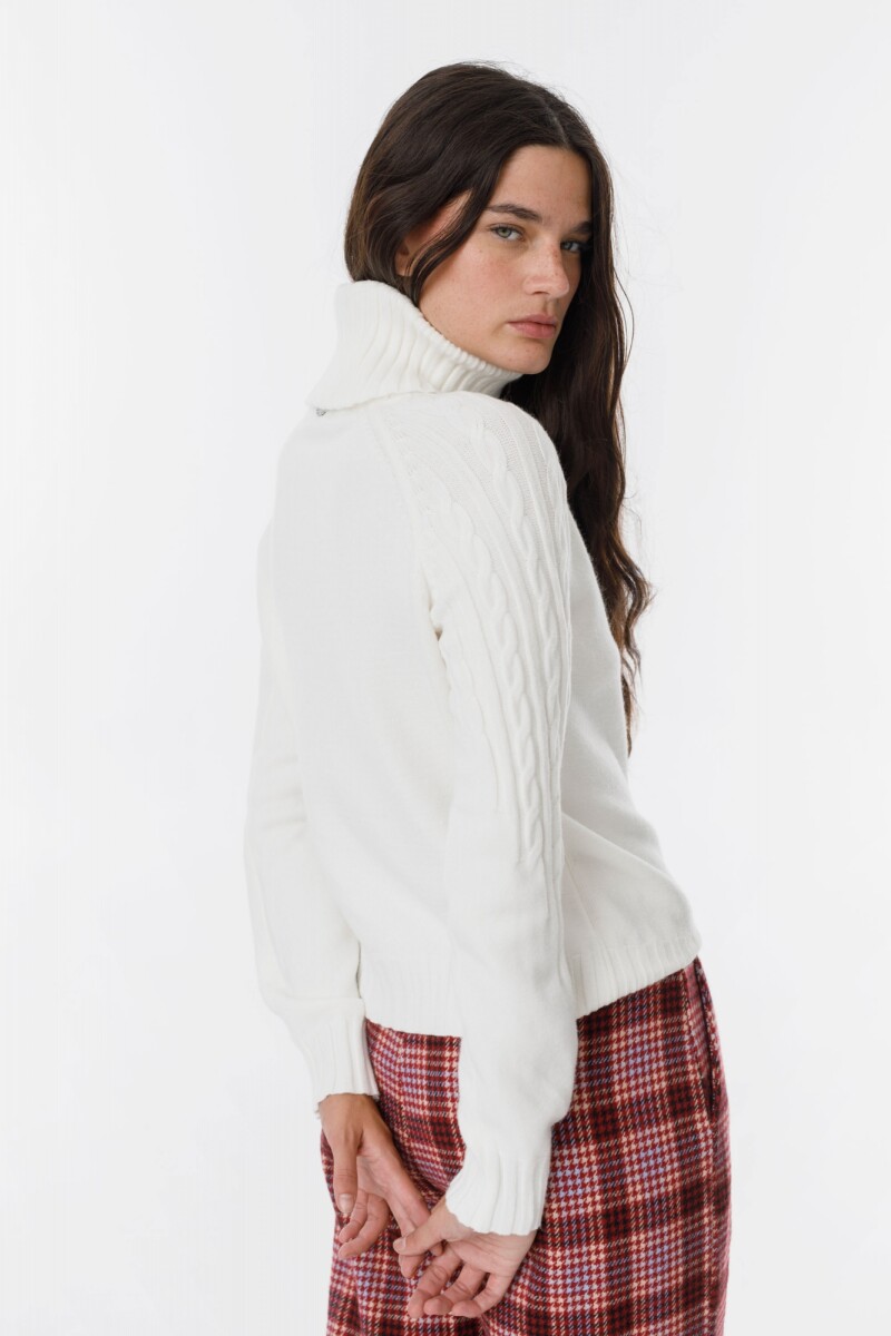 Sweater Espiga Blanco