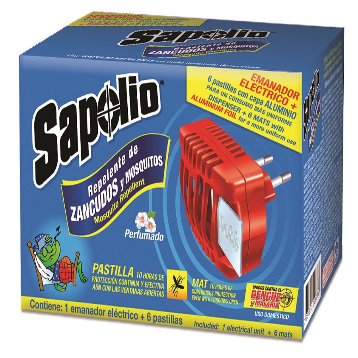 Pack 6 Pastillas Sapolio Contra Mosquitos y Emanador - 001 