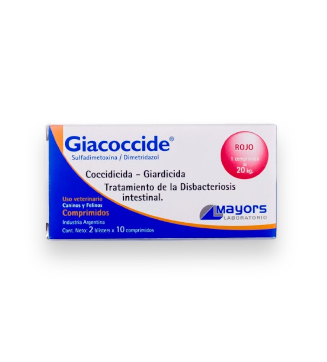 GIACOCCIDE ROJO MAYORS X10 COMPRIMIDOS 