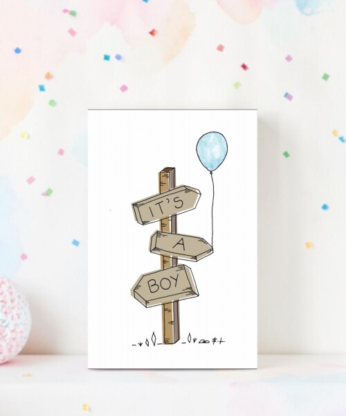Tarjeta 10x15 baby shower DISEÑO 4