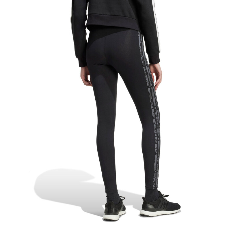 Calza de Mujer Adidas Leggings Animal Print Negro - Gris