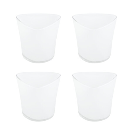 Set de 4 vasos triangulares Set de 4 vasos triangulares
