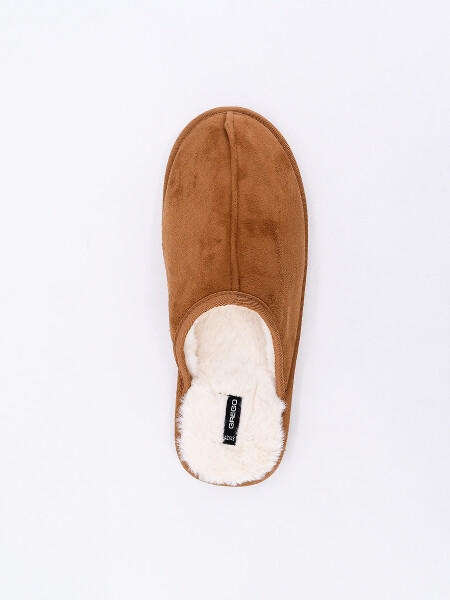 PANTUFLA DE HOMBRE MARRON (V)