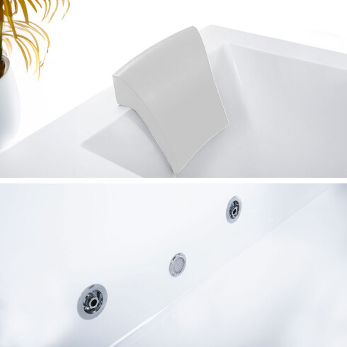 Bañera Con Hidromasaje Blanco Autoportante 1700X750X550 Extra Full Equip 8 Jets C/Grif Izq Motor 1.5 BLANCO