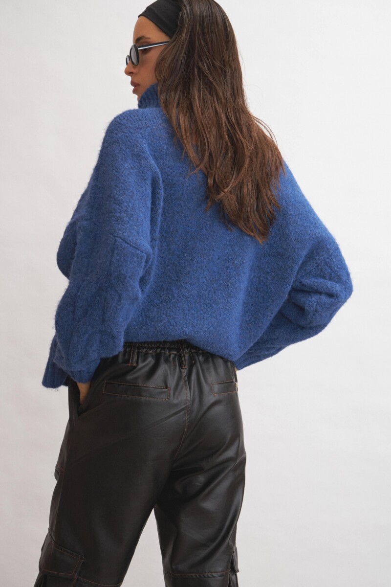 Polerón Neck Azul