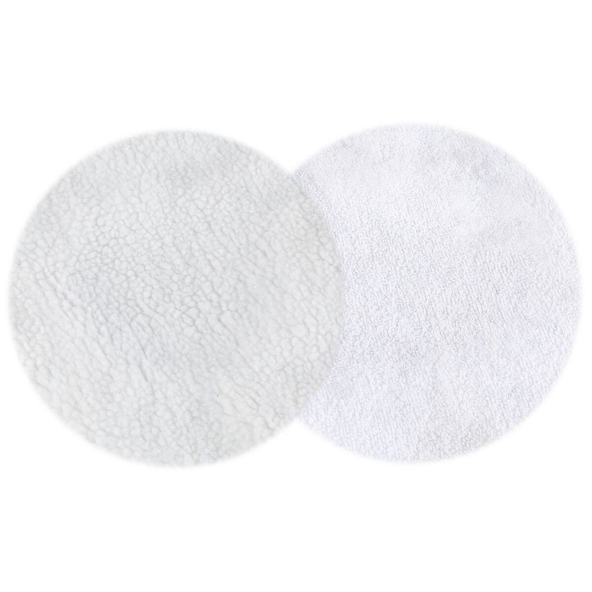 Set 2 Bonetes Para Pulidora 10", Lana Y Algodón 