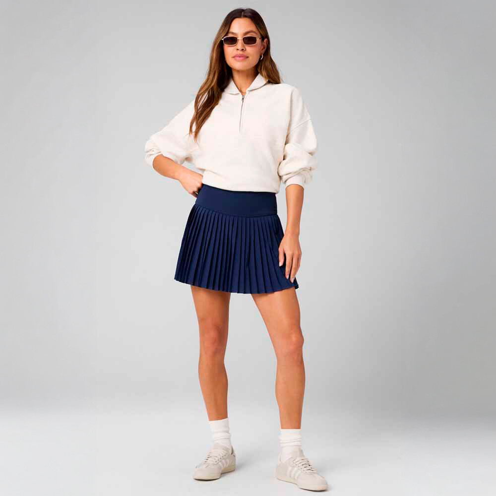 Faldas Hot Shot Pleated Classic Mini Skirt Mujer Deep Navy