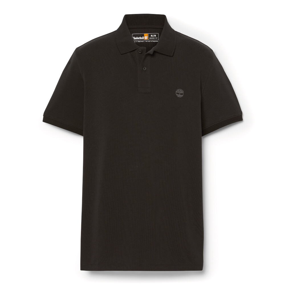 Polo Oyster River Manga Corta Regular Fit Hombre Black-Pavement