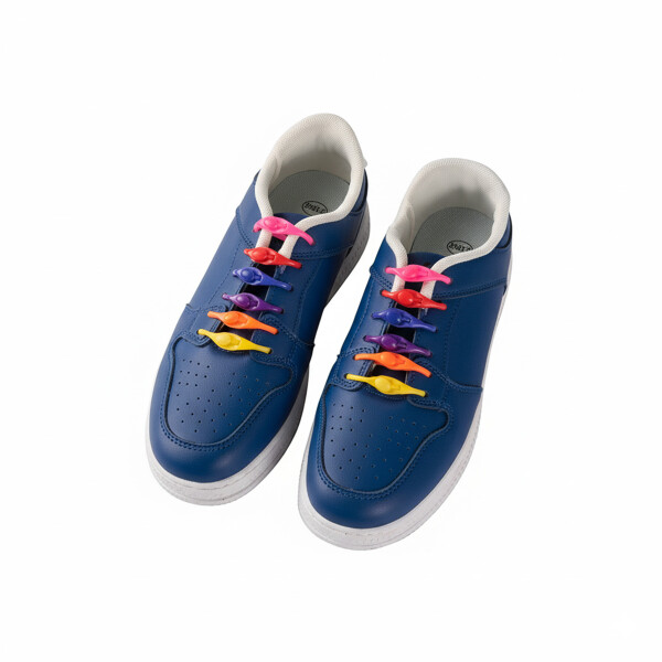 Cordones Silicona Elásticos Zapatos Championes 12 Uni Variante Colores