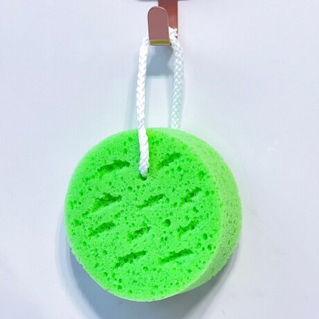 Esponja Baño Exfoliante Circular Verde Esponja Baño Exfoliante Circular Verde