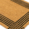 ALFOMBRA COCO RECT C/DET NEGRO 60X90CM Unica