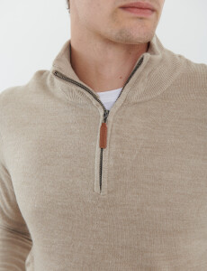 470415 REMERA HARRINGTON LABEL Beige Melange