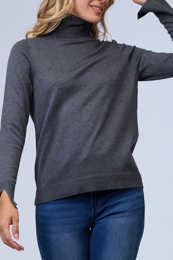 Polera Basica GRIS OSCURO