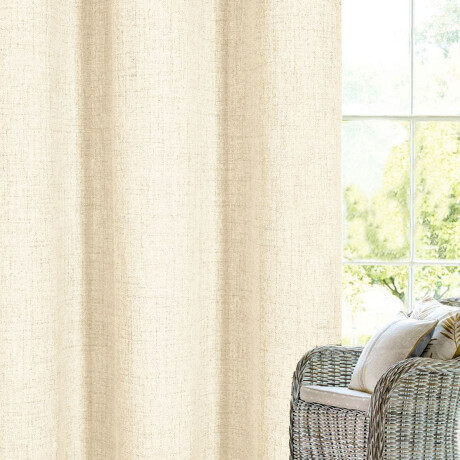 Cortina Blackout 140x230 Cm No Pasa Luz Living Dormitorio Blanco Hueso