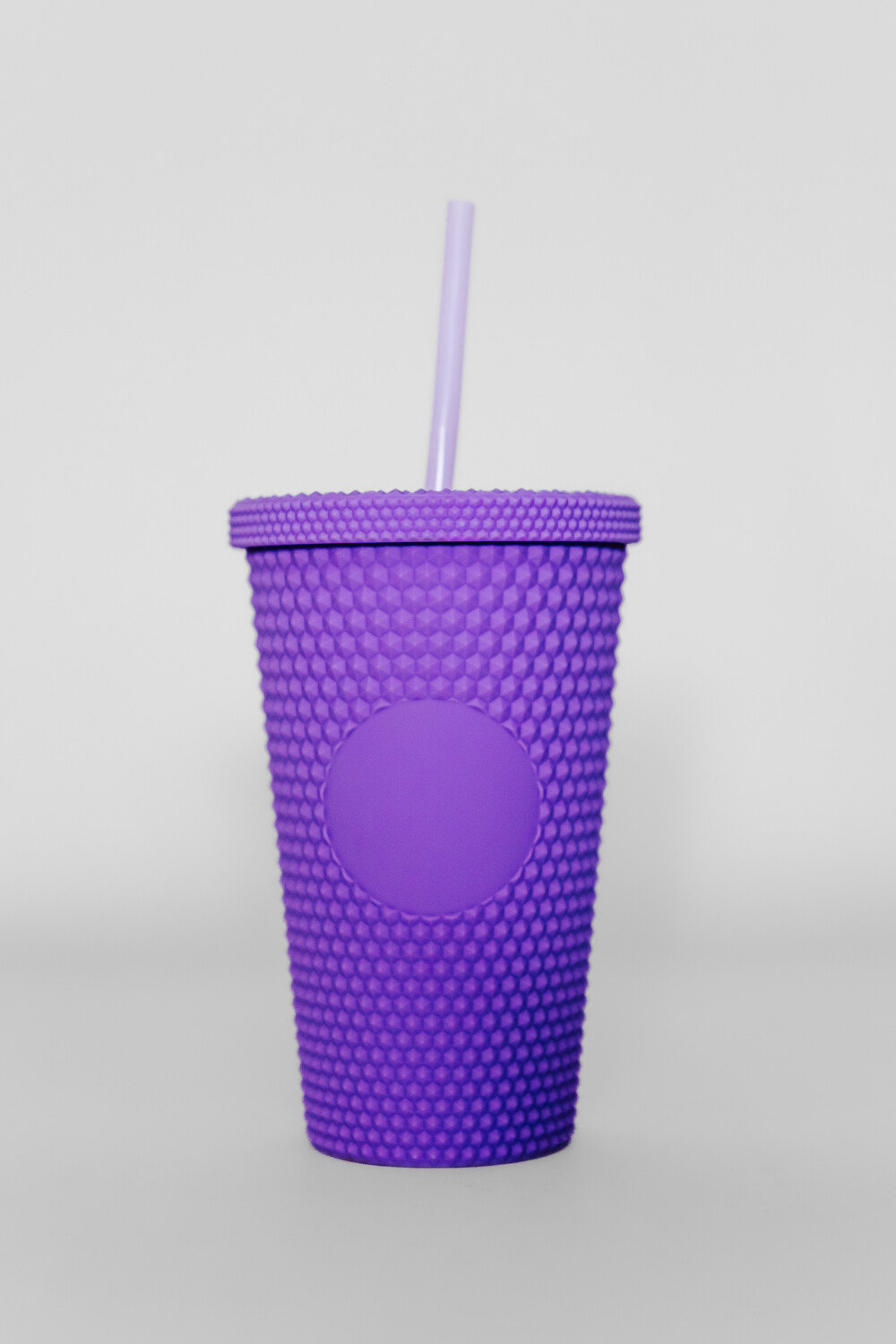 Vaso Con Tapa + Sorbito Beverly Violeta