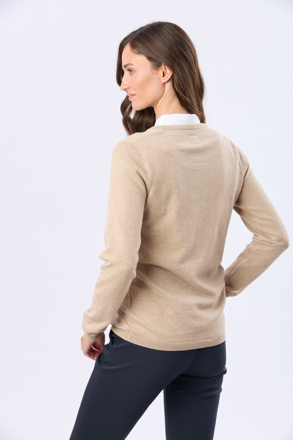 BUZO TEJIDO CLÁSICO Beige