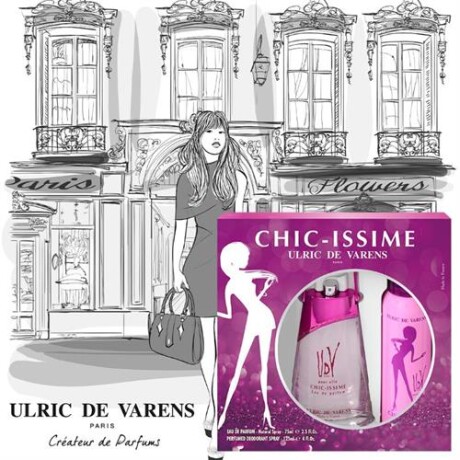 Ulric De Varens Coffret Chic-Issime EDP 75 ml + Deo 125 ml Ulric De Varens Coffret Chic-Issime EDP 75 ml + Deo 125 ml