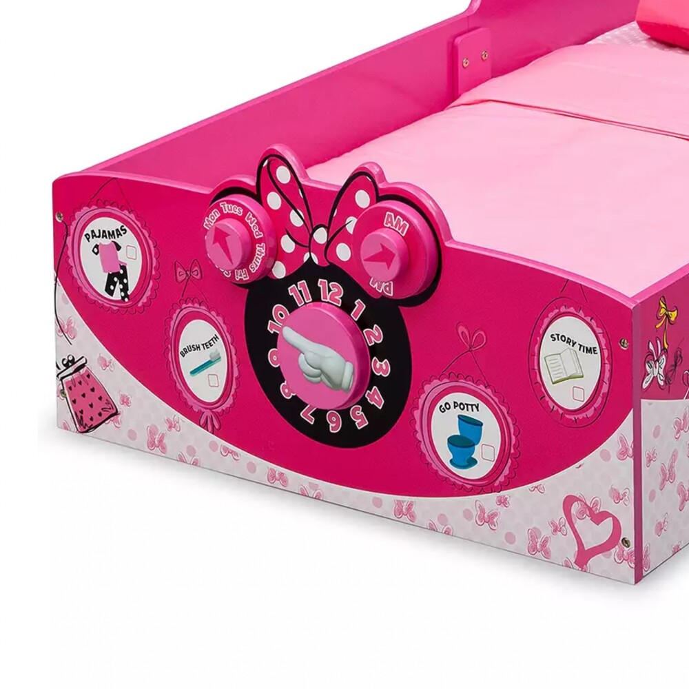 Cama de madera para niños pequeños - Disney Minnie Cama de madera para niños pequeños - Disney Minnie