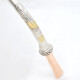 Bombilla en plata y oro gruesa con aplique para grabado Bombilla en plata y oro gruesa con aplique para grabado