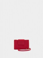 Bolso Bandolera De Textura Suave rojo