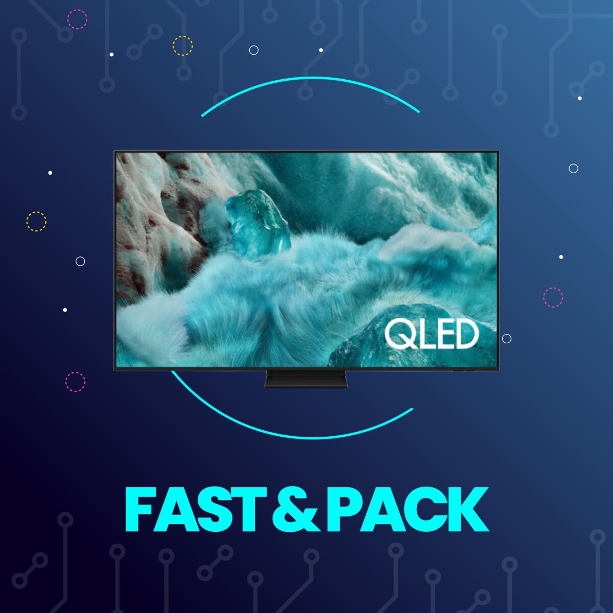 Fast&Pack Smart TV Samsung 55" Q7F + Instalación 