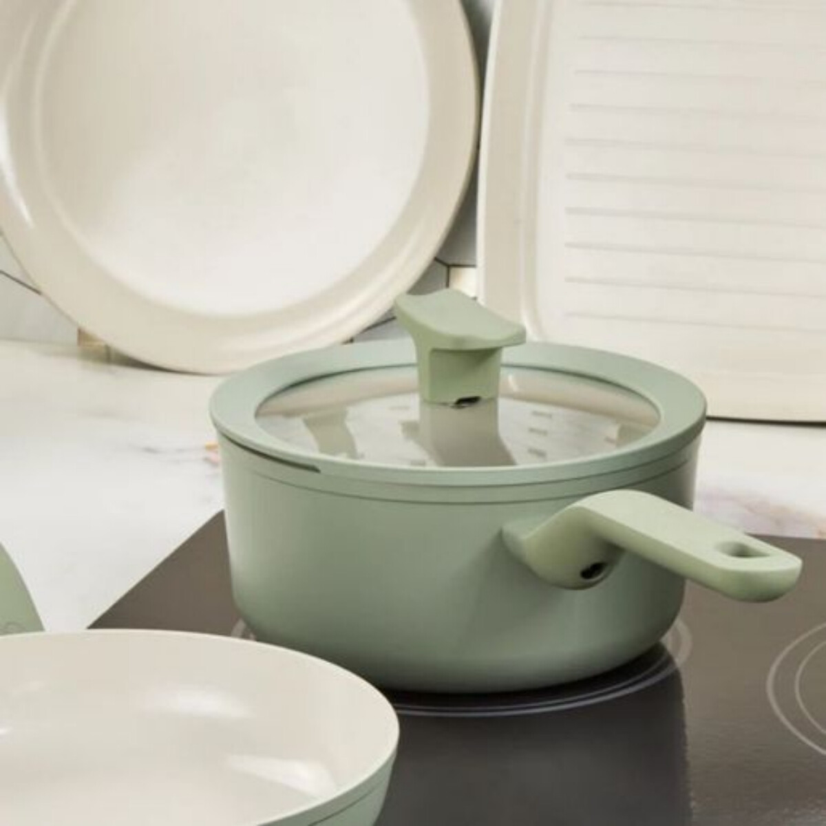 Cazo con tapa Balance Sage 18 cm 